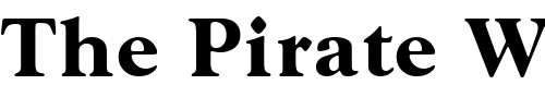 Font : GoudyWtcT-Bold Custom Text : The Pirate Way Test your own text here Click to download or to view this font on a tshirt that can be custom printed in Bali