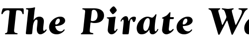 Font : GoudyWtcT-Bold-Italic Custom Text : The Pirate Way Test your own text here Click to download or to view this font on a tshirt that can be custom printed in Bali
