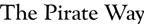 Font : Goudy_Becker_Catalogue Custom Text : The Pirate Way Test your own text here Click to download or to view this font on a tshirt that can be custom printed in Bali