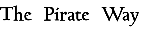 Font : GoundyHundred-B Custom Text : The Pirate Way Test your own text here Click to download or to view this font on a tshirt that can be custom printed in Bali