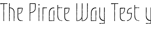 Font : Grafilone-LL-Light Custom Text : The Pirate Way Test your own text here Click to download or to view this font on a tshirt that can be custom printed in Bali