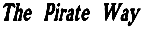 Font : GrainCondensed-Oblique Custom Text : The Pirate Way Test your own text here Click to download or to view this font on a tshirt that can be custom printed in Bali