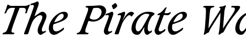 Font : Grammateus-SSi-Italic Custom Text : The Pirate Way Test your own text here Click to download or to view this font on a tshirt that can be custom printed in Bali