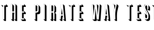Font : Graphite-Regular-DB Custom Text : The Pirate Way Test your own text here Click to download or to view this font on a tshirt that can be custom printed in Bali
