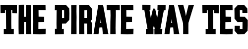 Font : Graphium-ExtraBold Custom Text : The Pirate Way Test your own text here Click to download or to view this font on a tshirt that can be custom printed in Bali