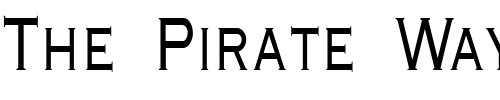 Font : GraverplateNarrow Custom Text : The Pirate Way Test your own text here Click to download or to view this font on a tshirt that can be custom printed in Bali