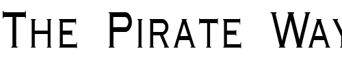Font : GraverplateNarrow-Regular Custom Text : The Pirate Way Test your own text here Click to download or to view this font on a tshirt that can be custom printed in Bali