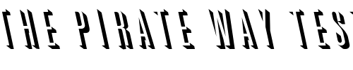 Font : GreatReliefBackslant-Regular Custom Text : The Pirate Way Test your own text here Click to download or to view this font on a tshirt that can be custom printed in Bali