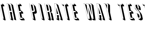 Font : GreatShadowBackslant-Regular Custom Text : The Pirate Way Test your own text here Click to download or to view this font on a tshirt that can be custom printed in Bali