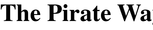Font : Greco-Black-SSi-Bold Custom Text : The Pirate Way Test your own text here Click to download or to view this font on a tshirt that can be custom printed in Bali