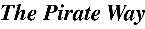 Font : Greco-Black-SSi-Bold-Italic Custom Text : The Pirate Way Test your own text here Click to download or to view this font on a tshirt that can be custom printed in Bali