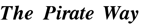 Font : Greco-Demi-SSi-Demi-Bold-Italic Custom Text : The Pirate Way Test your own text here Click to download or to view this font on a tshirt that can be custom printed in Bali
