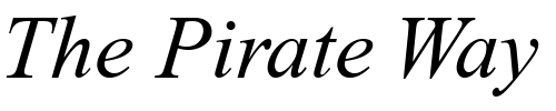 Font : Greco-Recut-SSi-Italic Custom Text : The Pirate Way Test your own text here Click to download or to view this font on a tshirt that can be custom printed in Bali