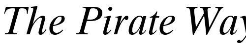Font : Greco-Ten-OldStyle-SSi-Normal Custom Text : The Pirate Way Test your own text here Click to download or to view this font on a tshirt that can be custom printed in Bali