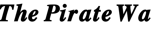 Font : GrecoBlackSSK-Bold-Italic Custom Text : The Pirate Way Test your own text here Click to download or to view this font on a tshirt that can be custom printed in Bali