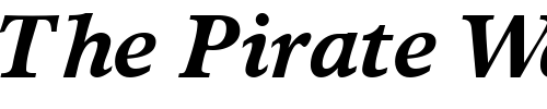 Font : GrecoEuropaSSK-BoldItalic Custom Text : The Pirate Way Test your own text here Click to download or to view this font on a tshirt that can be custom printed in Bali