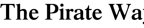 Font : GrecoSSK-Bold Custom Text : The Pirate Way Test your own text here Click to download or to view this font on a tshirt that can be custom printed in Bali