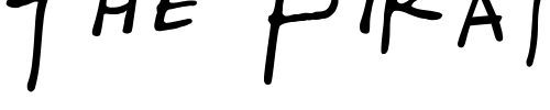 Font : Gregor-Miller-s-Friends-Font Custom Text : The Pirate Way Test your own text here Click to download or to view this font on a tshirt that can be custom printed in Bali