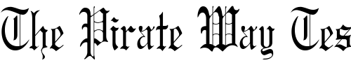 Font : Gregory-Condensed-Normal Custom Text : The Pirate Way Test your own text here Click to download or to view this font on a tshirt that can be custom printed in Bali