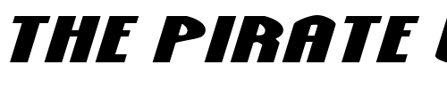 Font : Grendel-s-Mother-Extra-Exp-Itl Custom Text : The Pirate Way Test your own text here Click to download or to view this font on a tshirt that can be custom printed in Bali