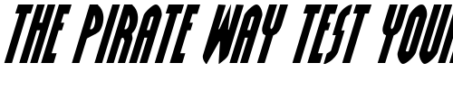 Font : Grendel-s-Mother-Italic Custom Text : The Pirate Way Test your own text here Click to download or to view this font on a tshirt that can be custom printed in Bali