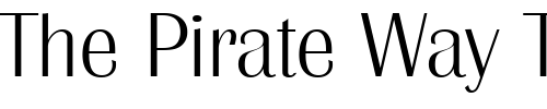 Font : Grenoble-Serial-ExtraLight-Regular Custom Text : The Pirate Way Test your own text here Click to download or to view this font on a tshirt that can be custom printed in Bali