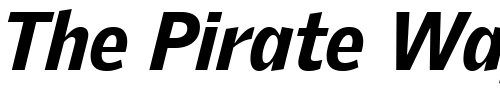 Font : GriffithGothic-BlackItalic Custom Text : The Pirate Way Test your own text here Click to download or to view this font on a tshirt that can be custom printed in Bali