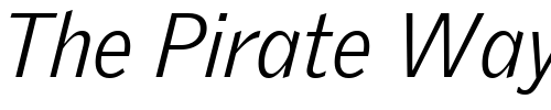 Font : GriffithGothic-Light-Italic Custom Text : The Pirate Way Test your own text here Click to download or to view this font on a tshirt that can be custom printed in Bali