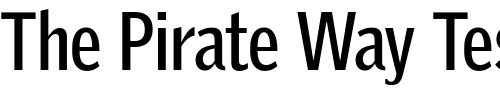Font : GriffithGothicCond-Bold Custom Text : The Pirate Way Test your own text here Click to download or to view this font on a tshirt that can be custom printed in Bali