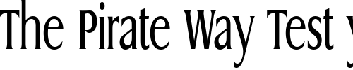 Font : GriffonCondensed-Regular Custom Text : The Pirate Way Test your own text here Click to download or to view this font on a tshirt that can be custom printed in Bali