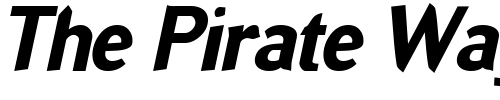 Font : Grinder-BoldItalic Custom Text : The Pirate Way Test your own text here Click to download or to view this font on a tshirt that can be custom printed in Bali