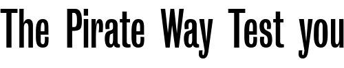 Font : GrobianConDB-Normal Custom Text : The Pirate Way Test your own text here Click to download or to view this font on a tshirt that can be custom printed in Bali