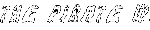 Font : GroovyGhosties Custom Text : The Pirate Way Test your own text here Click to download or to view this font on a tshirt that can be custom printed in Bali