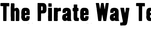 Font : GrotRough Custom Text : The Pirate Way Test your own text here Click to download or to view this font on a tshirt that can be custom printed in Bali