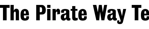 Font : GrotesqueNo9T Custom Text : The Pirate Way Test your own text here Click to download or to view this font on a tshirt that can be custom printed in Bali