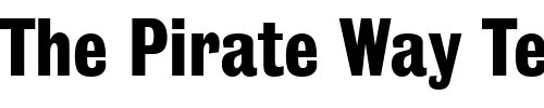Font : Grotesque_Becker Custom Text : The Pirate Way Test your own text here Click to download or to view this font on a tshirt that can be custom printed in Bali