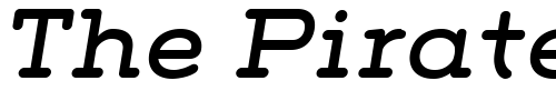 Font : Grover-Slab-Italic Custom Text : The Pirate Way Test your own text here Click to download or to view this font on a tshirt that can be custom printed in Bali