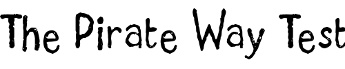 Font : Grumble Custom Text : The Pirate Way Test your own text here Click to download or to view this font on a tshirt that can be custom printed in Bali