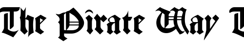 Font : Gudenberg Custom Text : The Pirate Way Test your own text here Click to download or to view this font on a tshirt that can be custom printed in Bali
