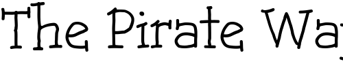 Font : GweetHmk Custom Text : The Pirate Way Test your own text here Click to download or to view this font on a tshirt that can be custom printed in Bali