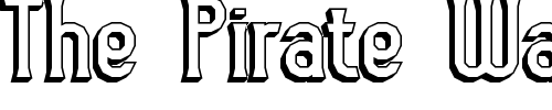 Font : Gyneric-3D-BRK Custom Text : The Pirate Way Test your own text here Click to download or to view this font on a tshirt that can be custom printed in Bali