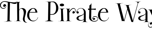 Font : GypsySwitchJF Custom Text : The Pirate Way Test your own text here Click to download or to view this font on a tshirt that can be custom printed in Bali