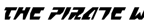 Font : Gyrfalcon-Condensed-Italic Custom Text : The Pirate Way Test your own text here Click to download or to view this font on a tshirt that can be custom printed in Bali