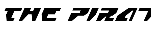 Font : Gyrfalcon-Italic Custom Text : The Pirate Way Test your own text here Click to download or to view this font on a tshirt that can be custom printed in Bali