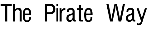 Font : HJ-L Custom Text : The Pirate Way Test your own text here Click to download or to view this font on a tshirt that can be custom printed in Bali