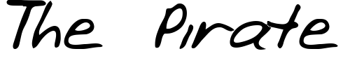 Font : Hadrian-Regular Custom Text : The Pirate Way Test your own text here Click to download or to view this font on a tshirt that can be custom printed in Bali