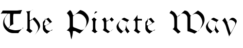 Font : HalbrookeSSK Custom Text : The Pirate Way Test your own text here Click to download or to view this font on a tshirt that can be custom printed in Bali