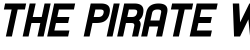 Font : Hallandale-Heavy-Italic-JL Custom Text : The Pirate Way Test your own text here Click to download or to view this font on a tshirt that can be custom printed in Bali