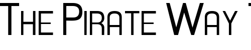 Font : Hallandale-Small-Caps-JL Custom Text : The Pirate Way Test your own text here Click to download or to view this font on a tshirt that can be custom printed in Bali