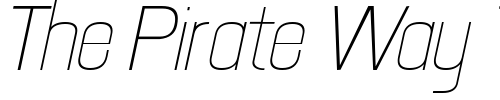 Font : Hallandale-Text-Light-Italic-JL Custom Text : The Pirate Way Test your own text here Click to download or to view this font on a tshirt that can be custom printed in Bali